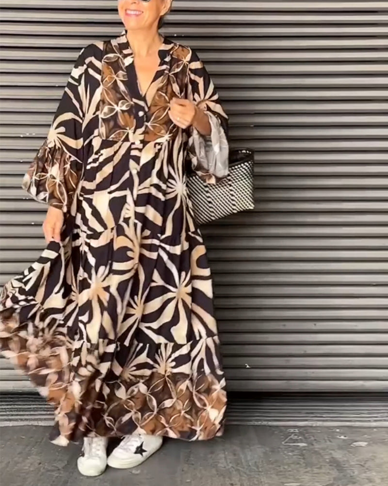 Anika - casual vakantiejurk met print