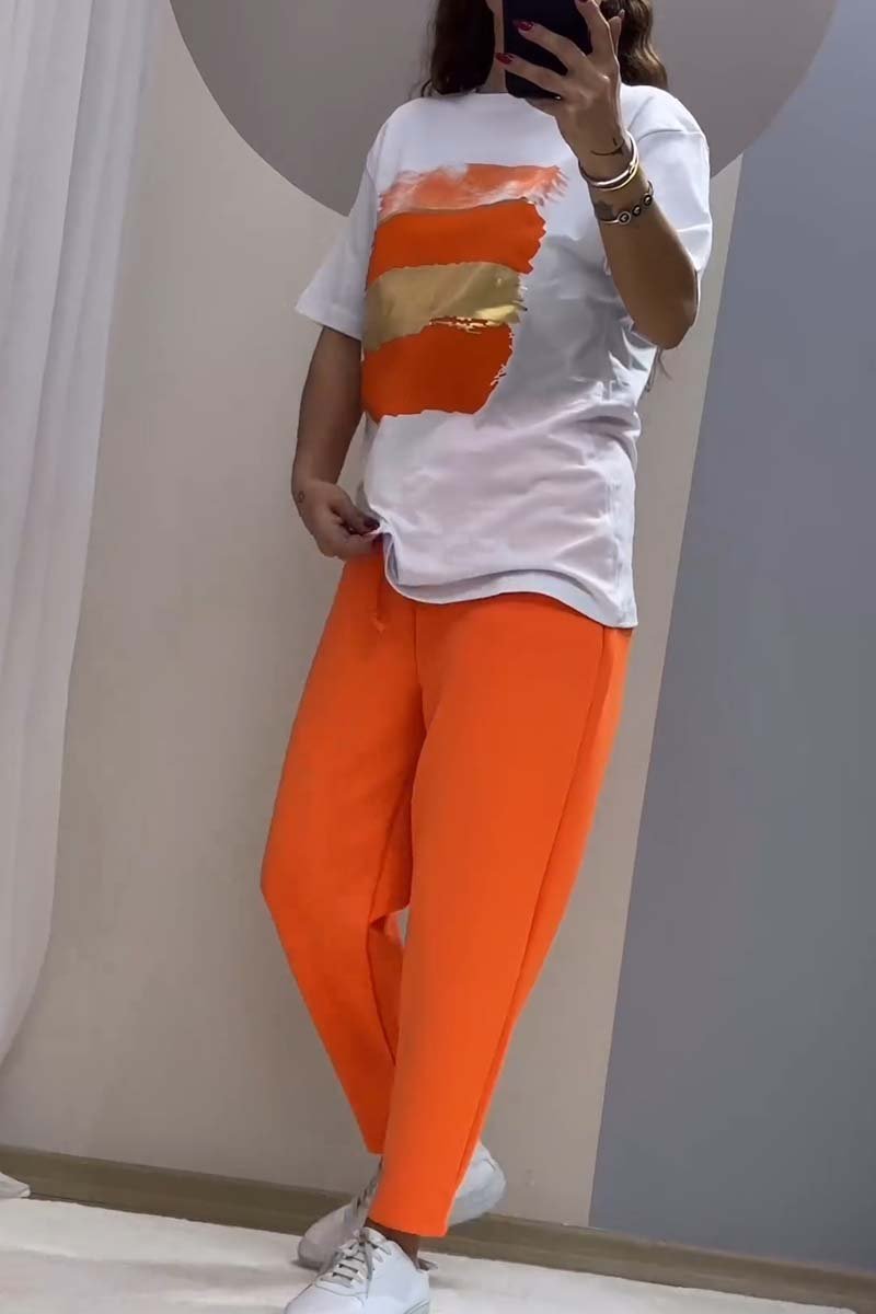 Helira - Casual Set met Top en Broek voor Alledaagse Stijl