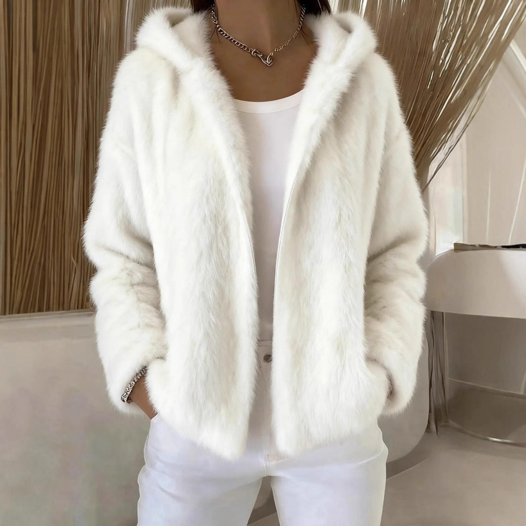 Pavirae - Zachte Pluche Hoodie Jacket