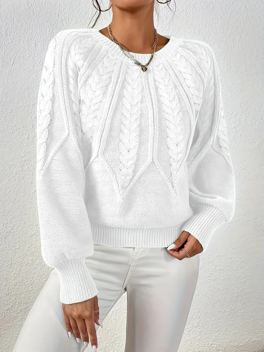 Cezanne - Dikke Pullover met Pofmouwen voor Dames