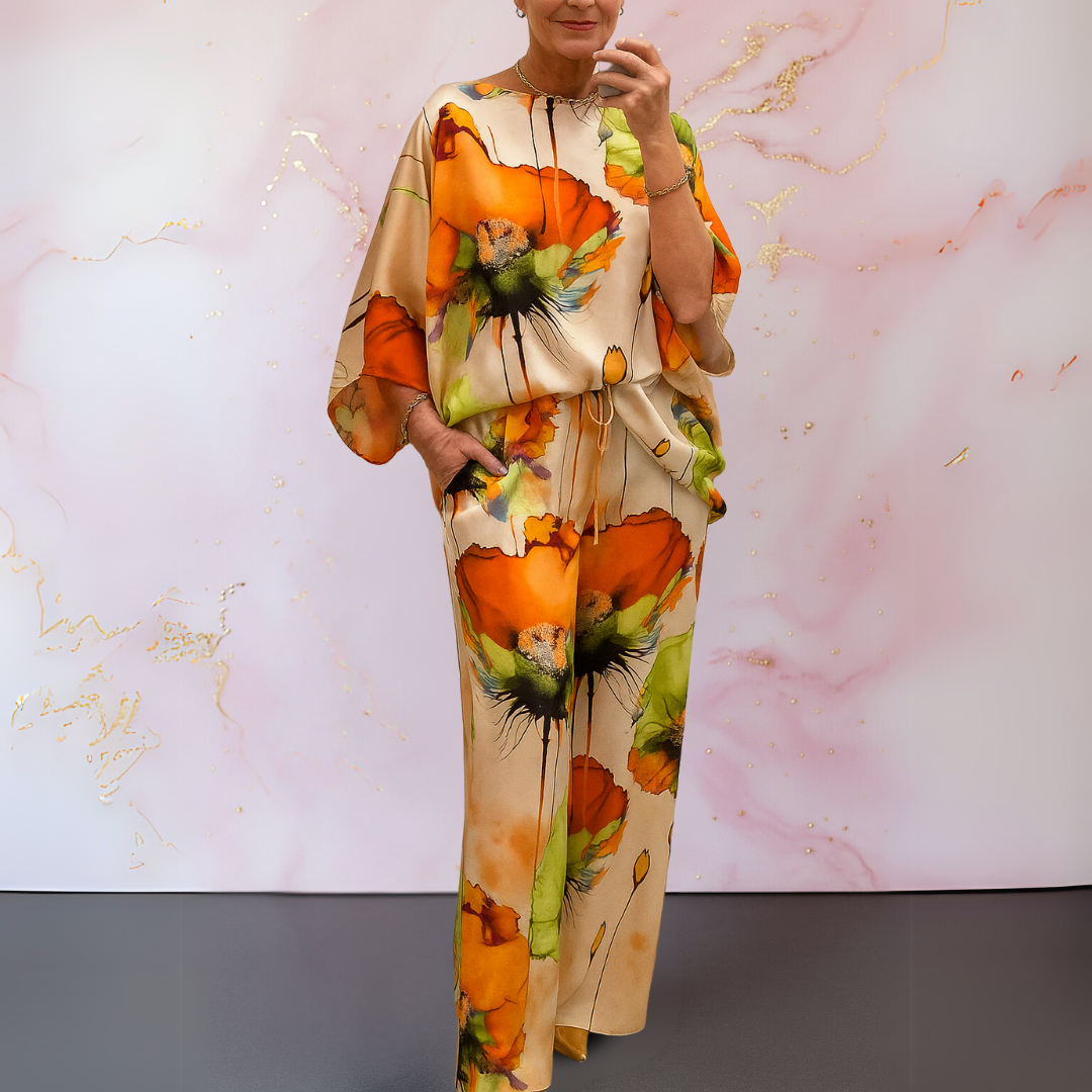 Ysella - Tweedelige damesset met prachtige print
