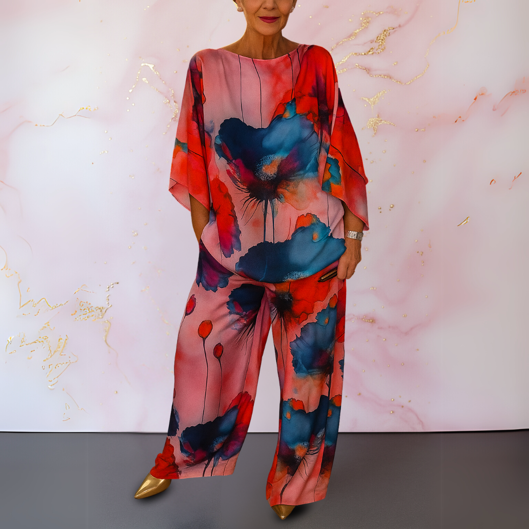 Ysella - Tweedelige damesset met prachtige print