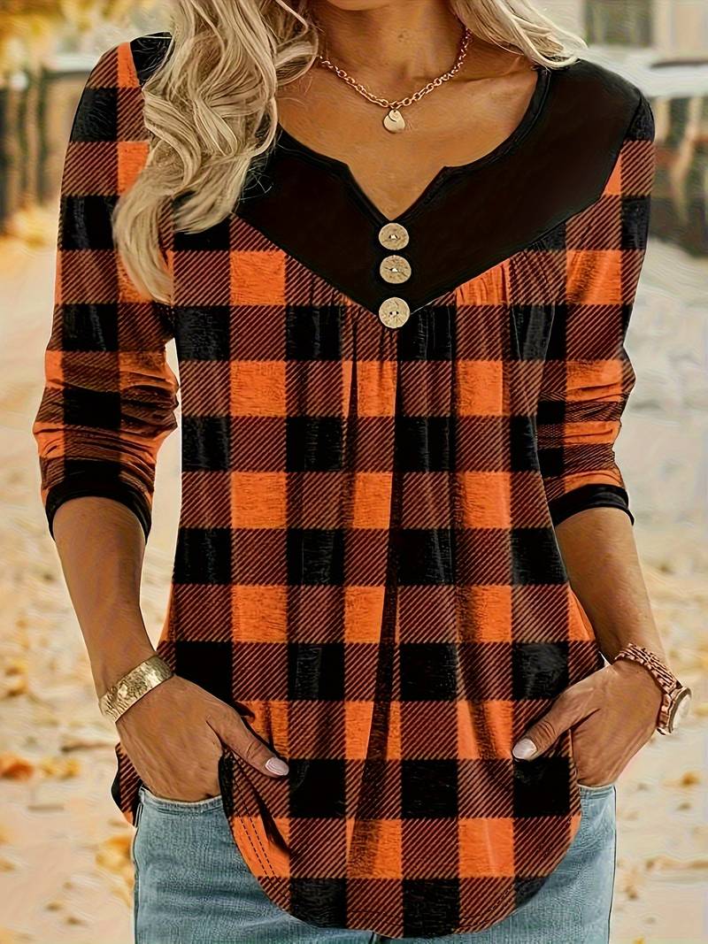 Belissora - Herfst Geprinte Top