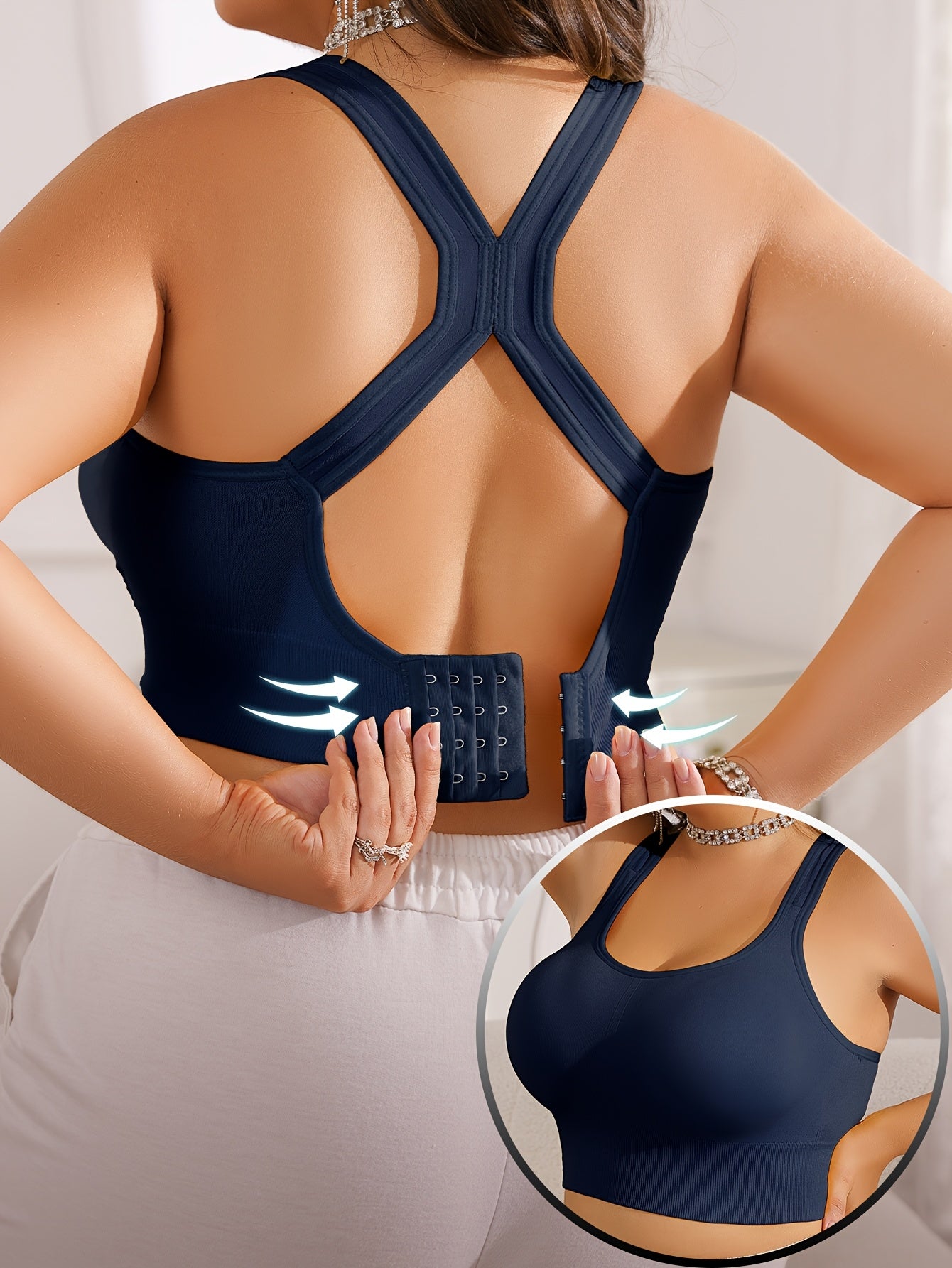 Vittoria - Sportbeha Plus Size met verwijderbare pads en verstelbare bandjes