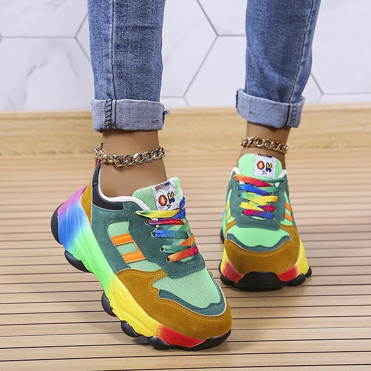 Ninthe - Comfortabele dames sneakers in meerdere kleuren met brede neus