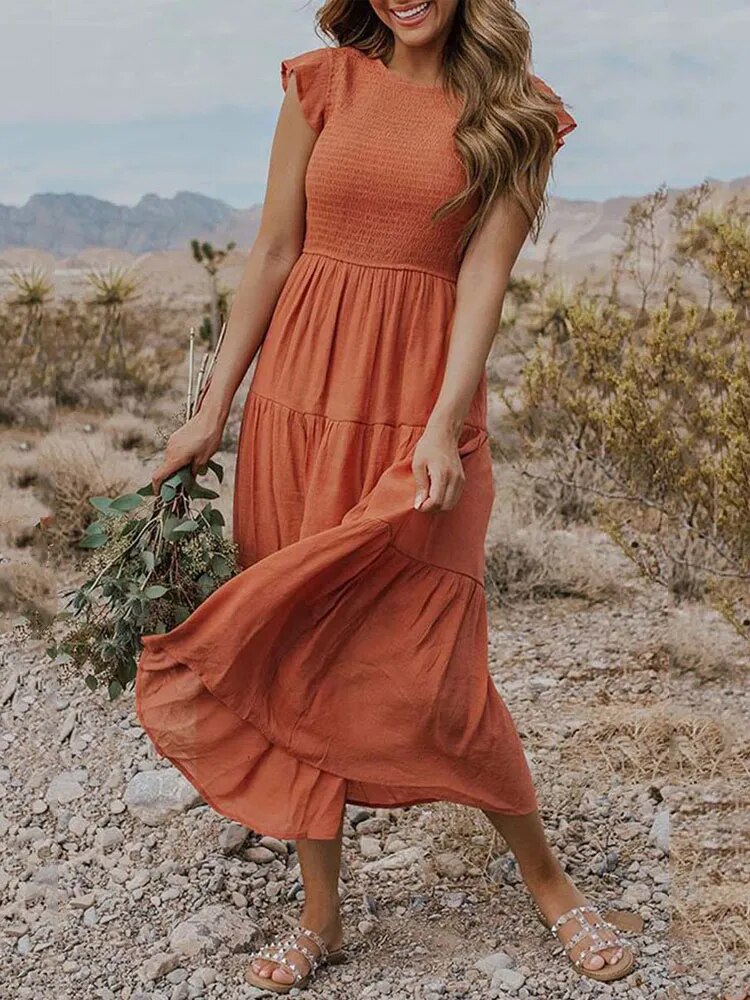 SANDY- COMFORTABELE MAXI JURK