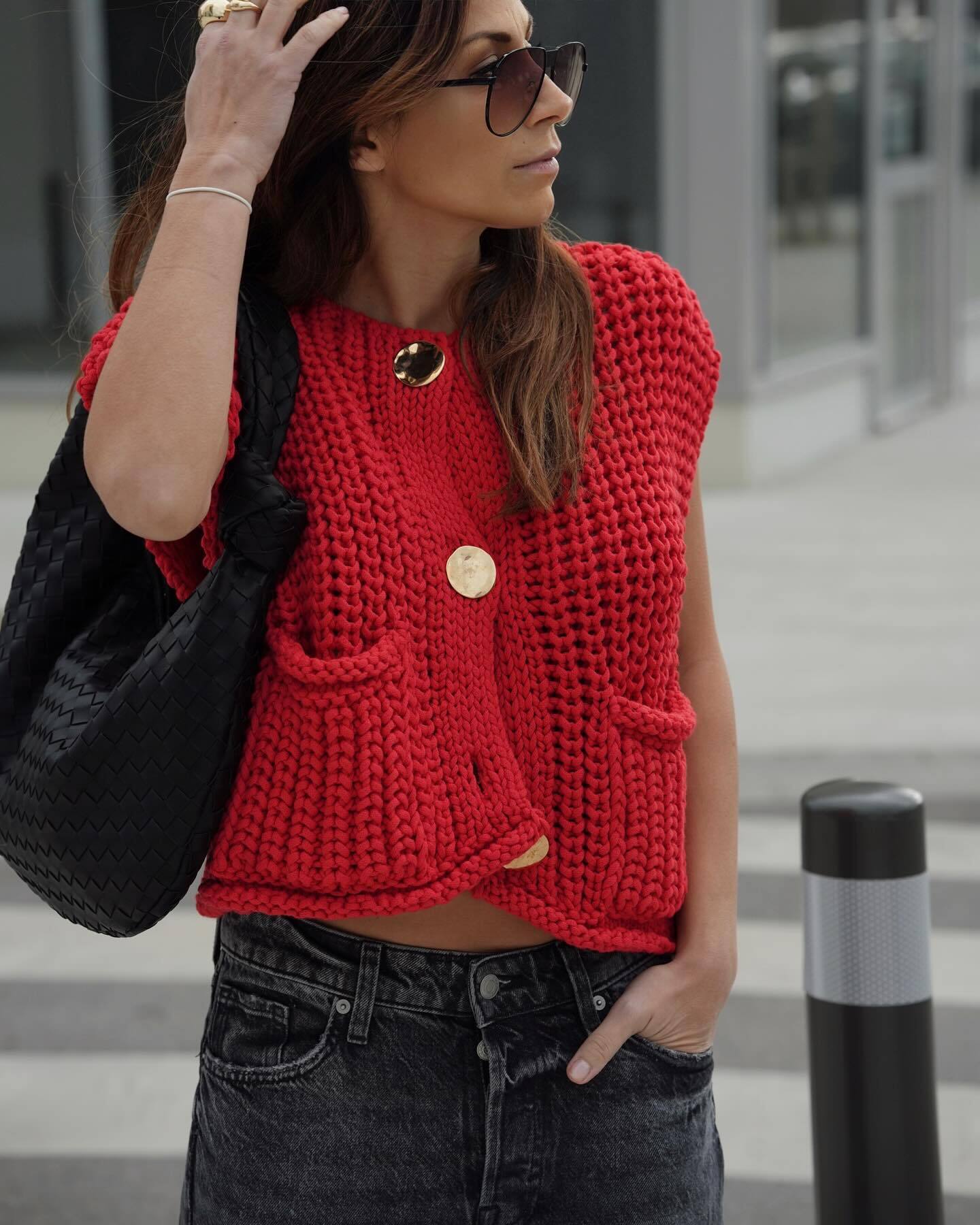 Bo- Knitted style vest
