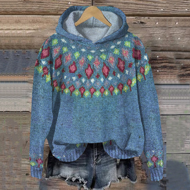 Beliriane - Warme Hoodie met Noorse Motieven
