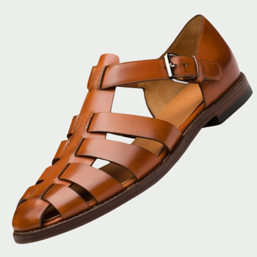 Ben - Premium leren herensandalen
