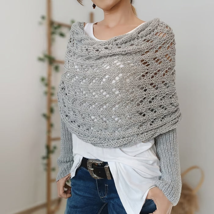 Alyssa Boho Gebreide Omslagdoek – Flatterend en Comfortabel voor Ieder Seizoen!