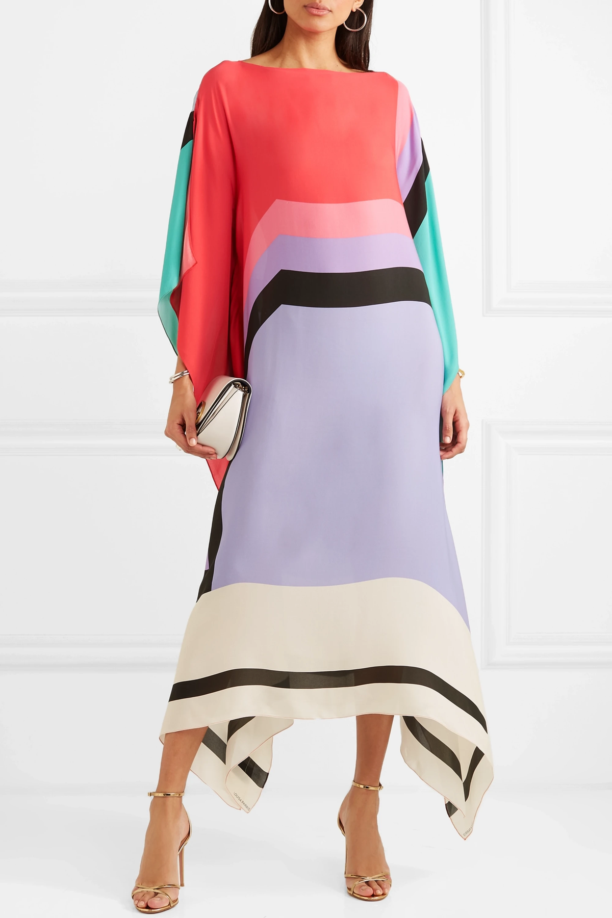 Rayna - Caftan met Geometrische Print