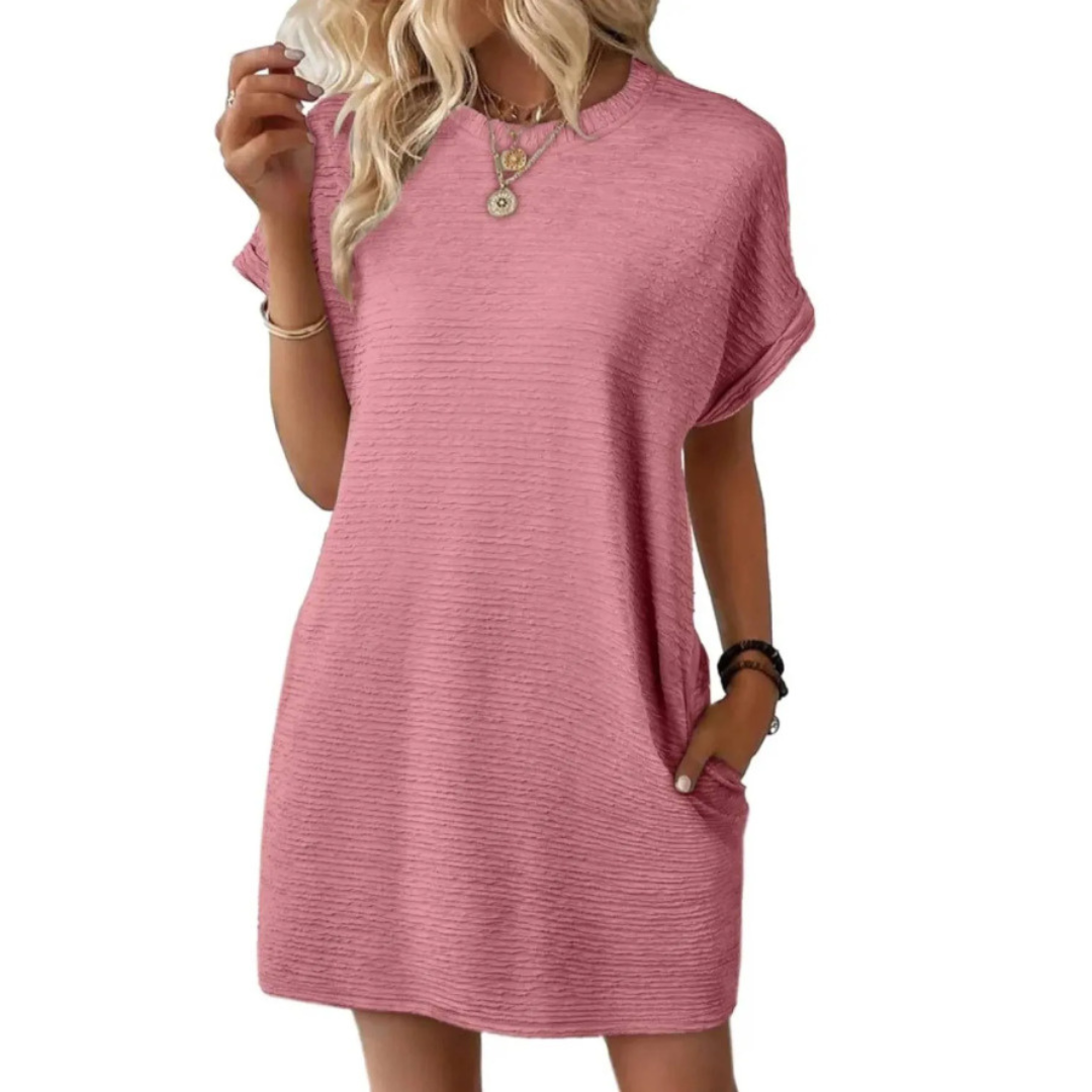 Aurellia - Zomerjurk voor dames met ronde hals en casual snit