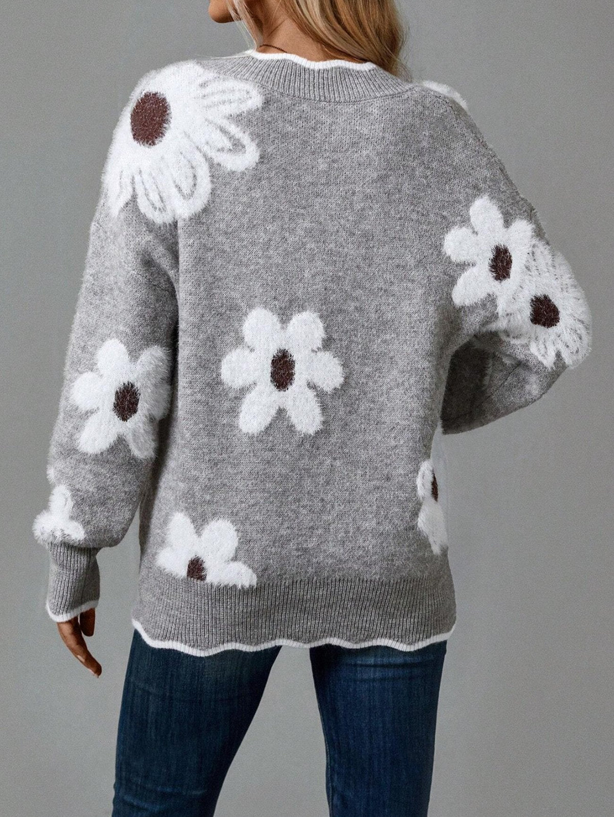 Odette - Elegante Bloementrui met Gegolfde Rand