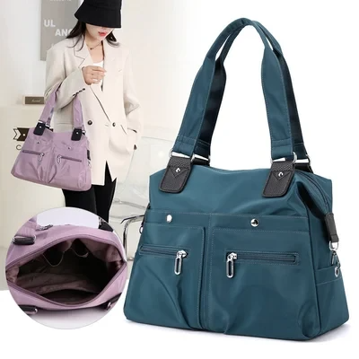 Pia - Chique Dagelijkse Multi-Pocket Schoudertas