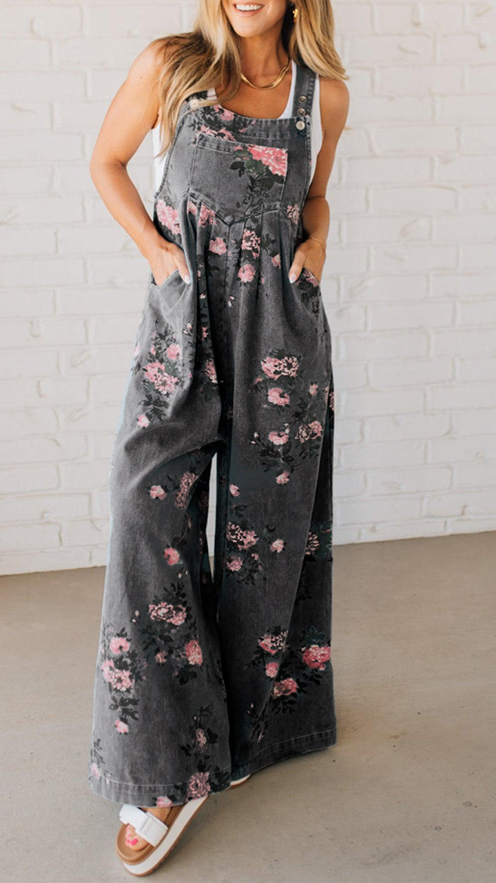 Elaria - Dames-Jumpsuit met print en zakken