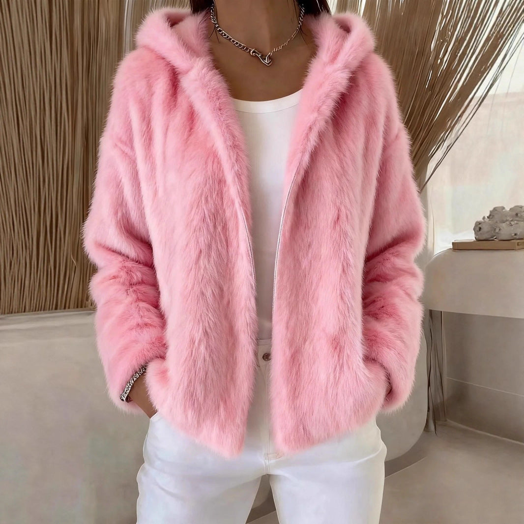 Pavirae - Zachte Pluche Hoodie Jacket