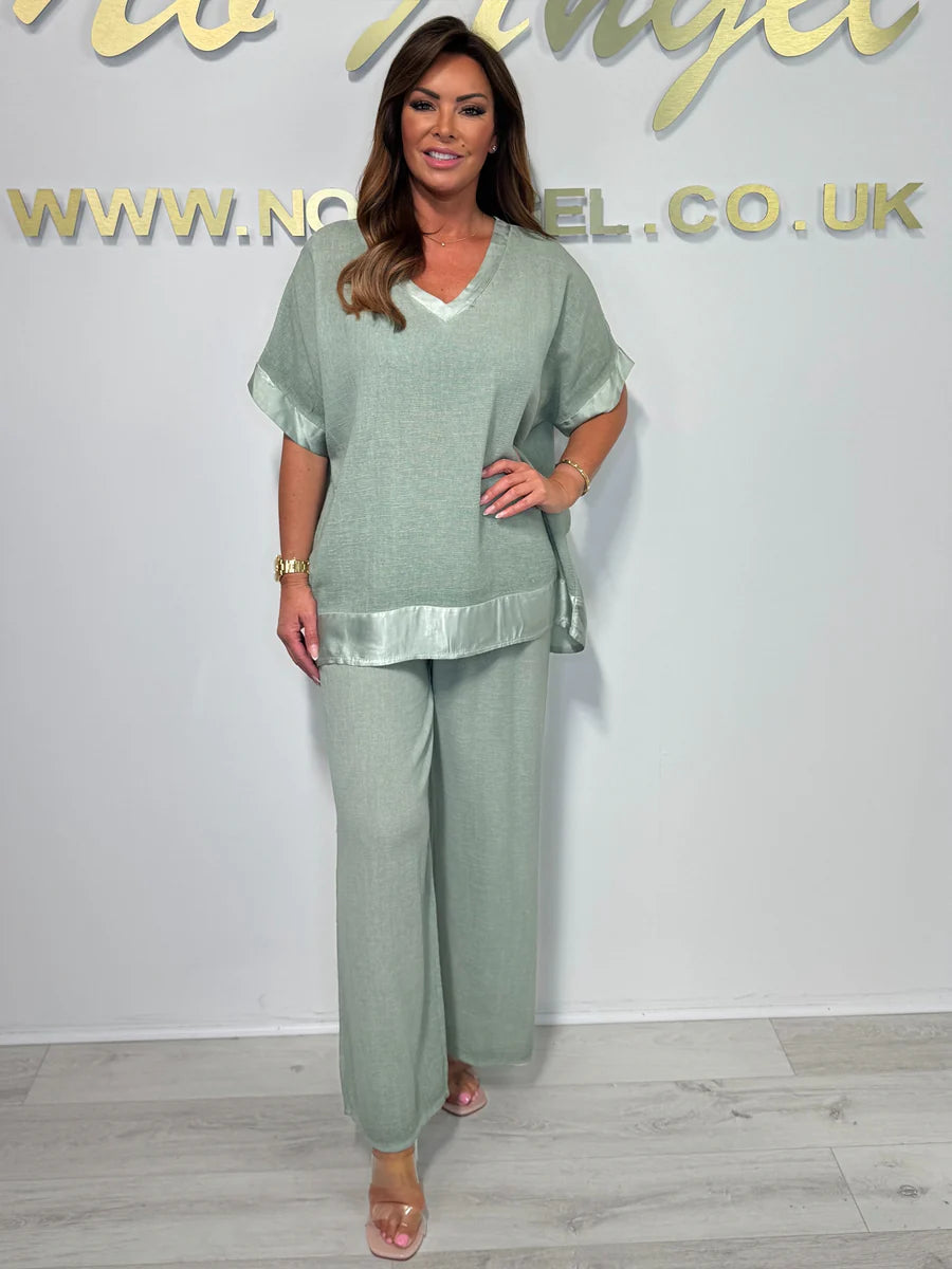 Haliora - Casual en trendy damesset met V-halslijn