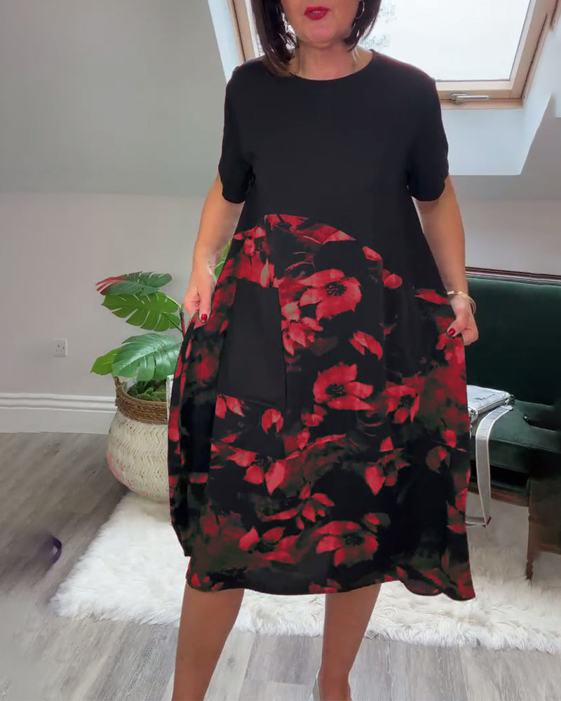 Fien - Casual jurk met bloemenprint