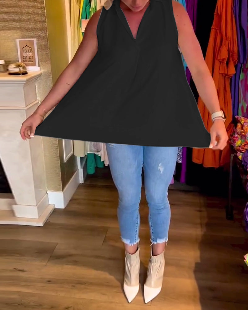 Tahliana - Mouwloze Top