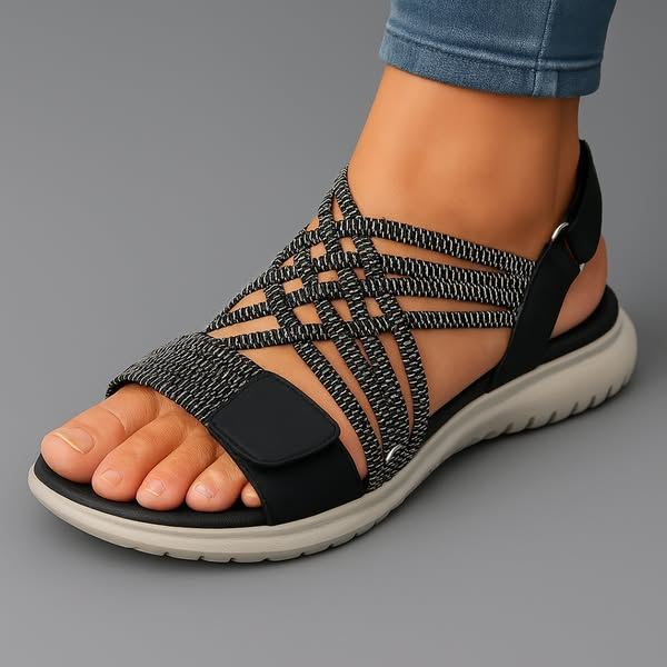 Janira - Dames sandalen met comfortabele verstelbare gevlochten banden