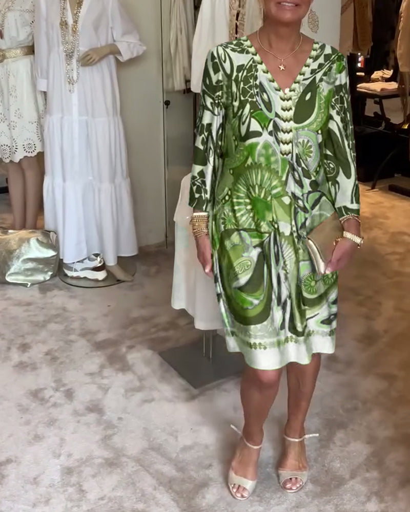 Marianne - Vintage Print Jurk