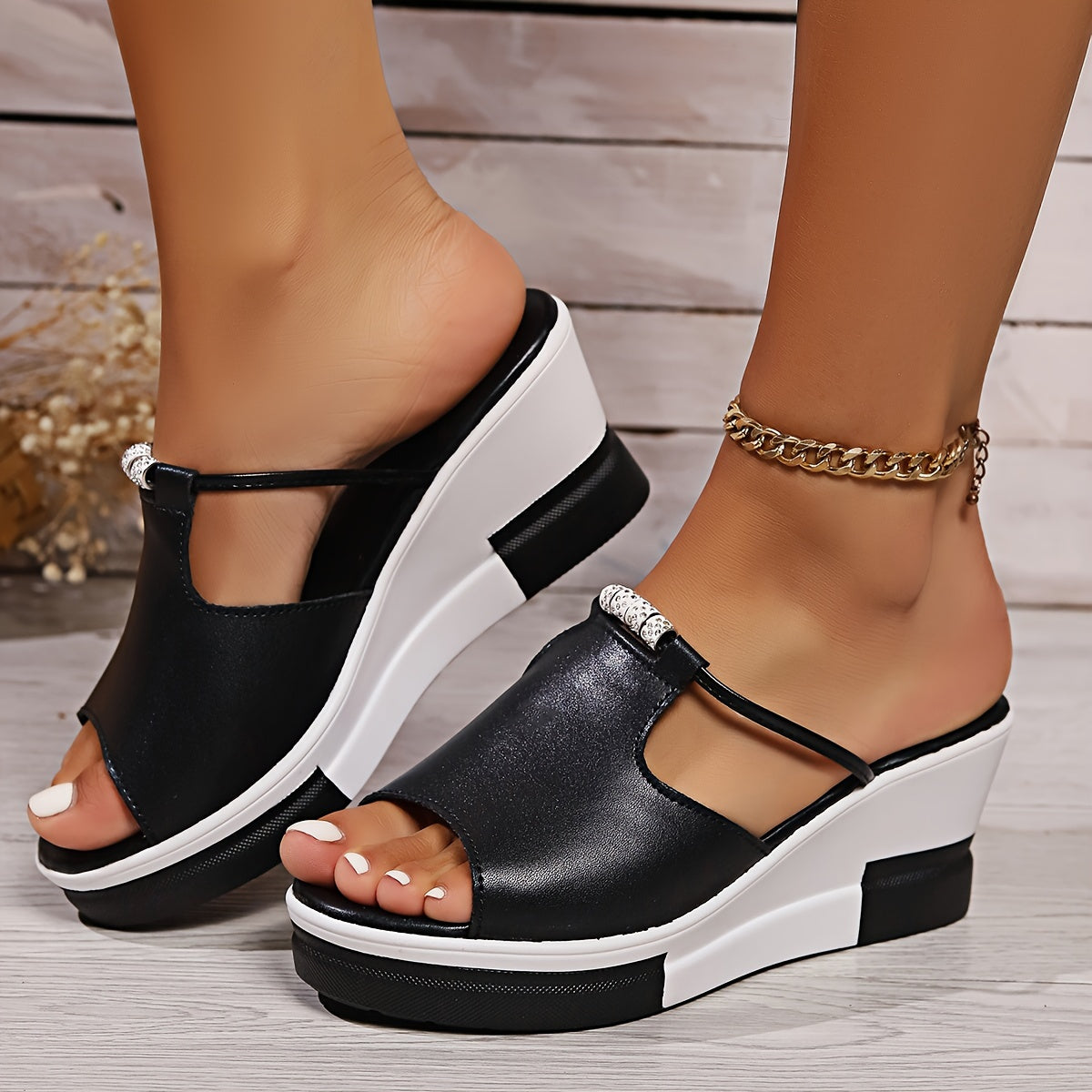 Evania - Comfortabele orthopedische plateausandalen voor dames