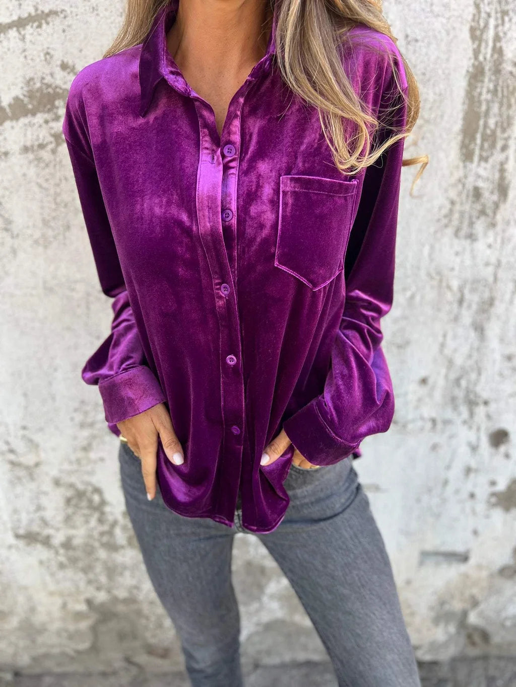 Fleur - Fluwelen Overhemd | Hefsttrend 2024