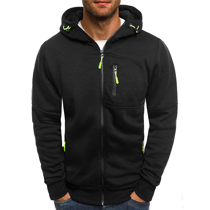 Daniel - Heren hoodie | Capuchon met rits en fleece