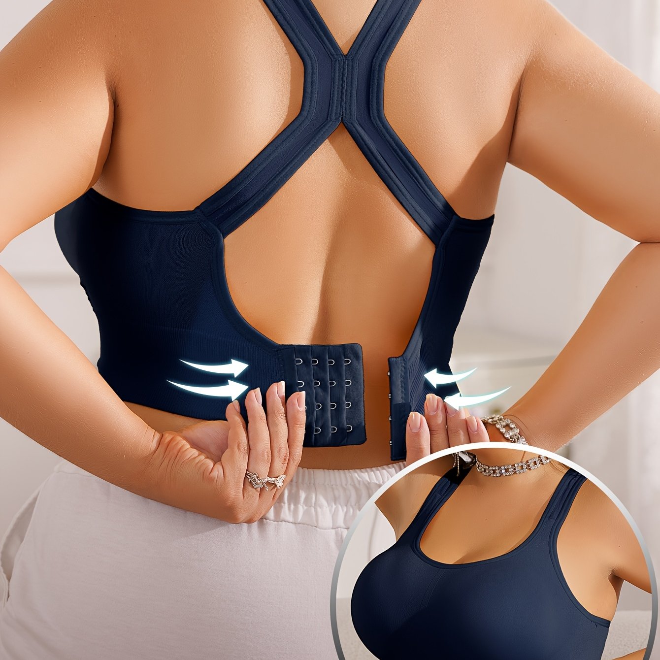 Vittoria - Sportbeha Plus Size met verwijderbare pads en verstelbare bandjes