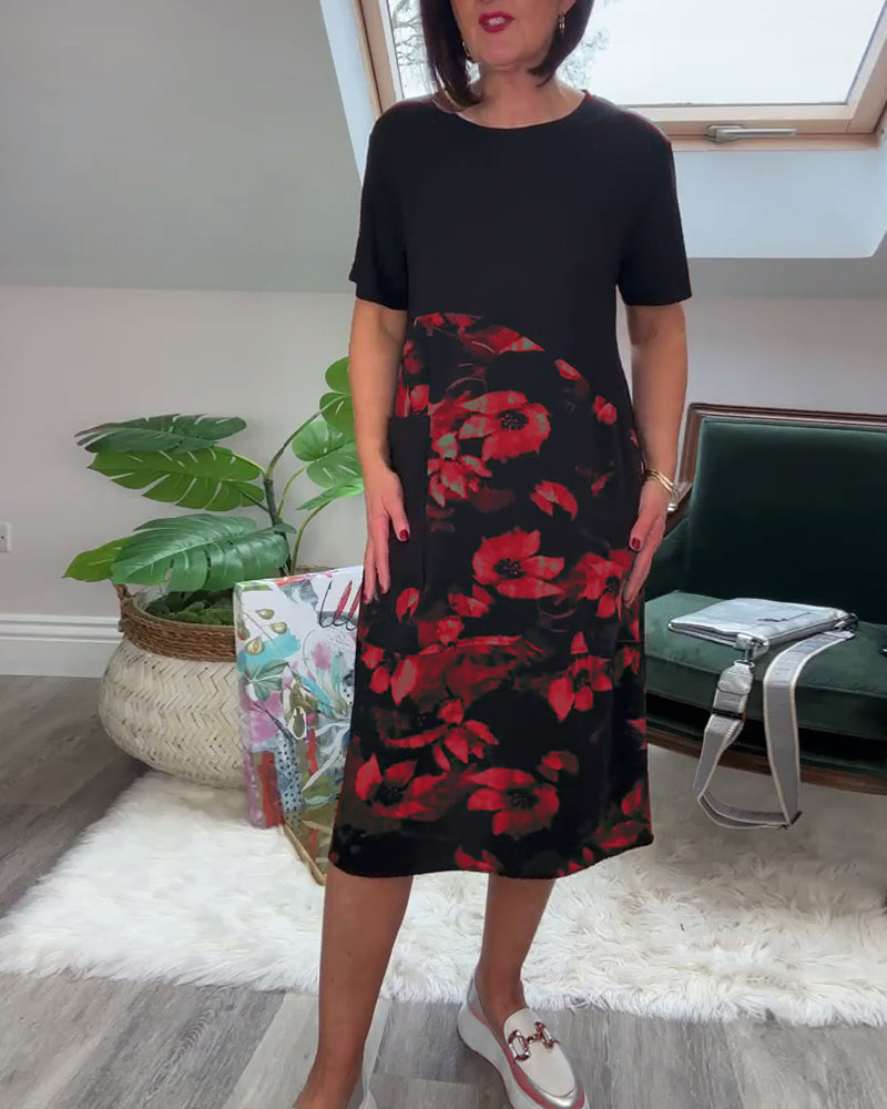Fien - Casual jurk met bloemenprint