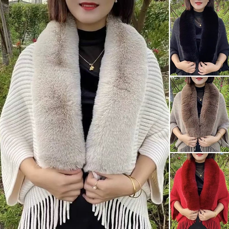 Martine - Elegante poncho voor een luxueuze winter
