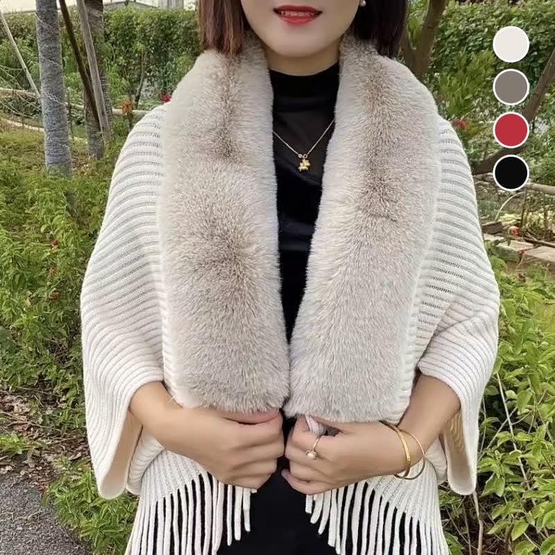 Martine - Elegante poncho voor een luxueuze winter