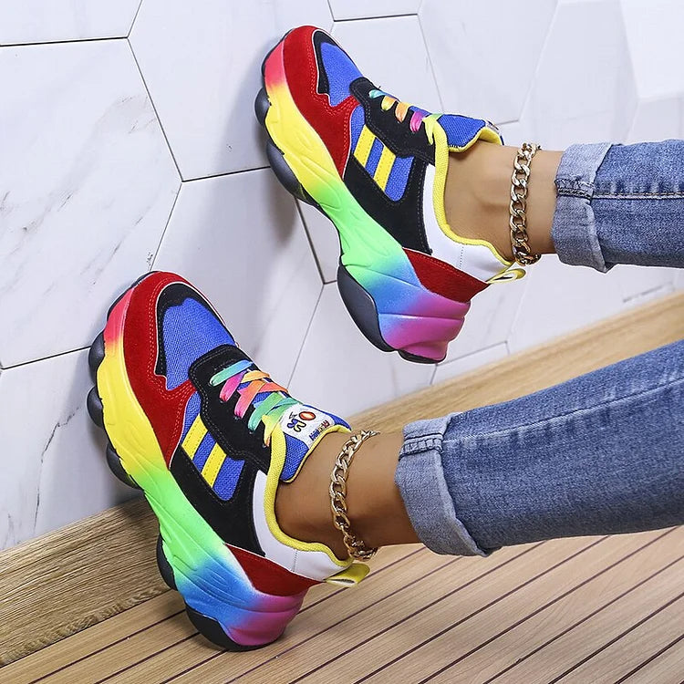Ninthe - Comfortabele dames sneakers in meerdere kleuren met brede neus