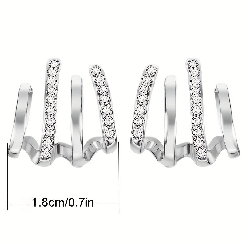 Miana - Zirconia Claw Oorbellen