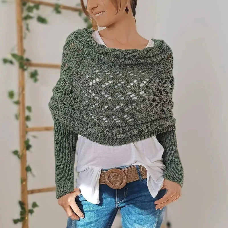 Alyssa Boho Gebreide Omslagdoek – Flatterend en Comfortabel voor Ieder Seizoen!