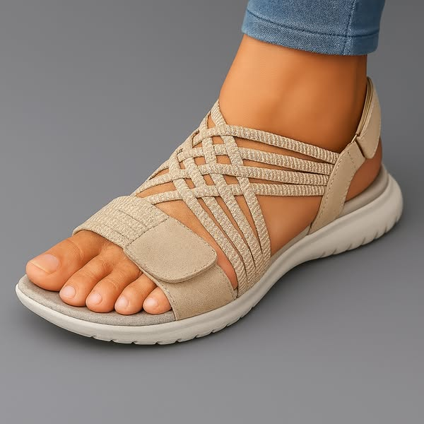 Blyssara - Dames Sandalen Comfortabel Licht Elastische Bandjes Dagelijks Ondersteuning