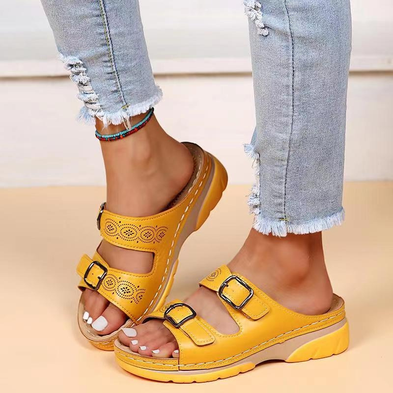 Elarith - Comfortabele orthopedische sandalen voor dames met dubbele verstelbare band