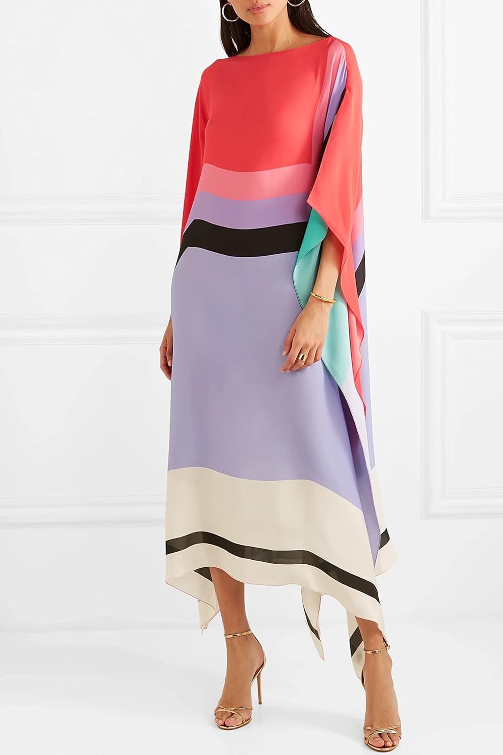 Rayna - Caftan met Geometrische Print