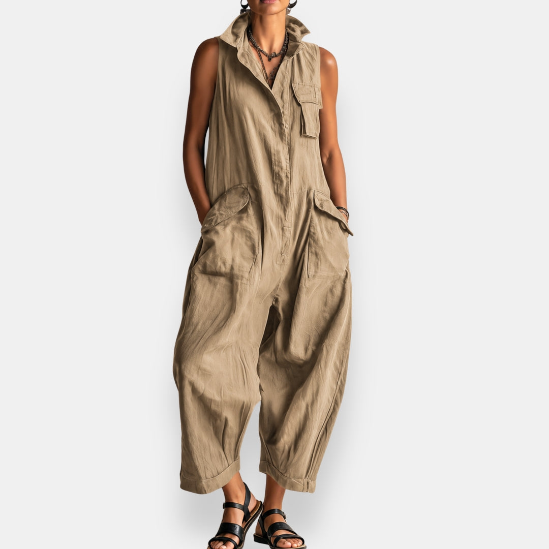 Aeris - Dames oversized jumpsuit met zakken | Perfect voor het najaar