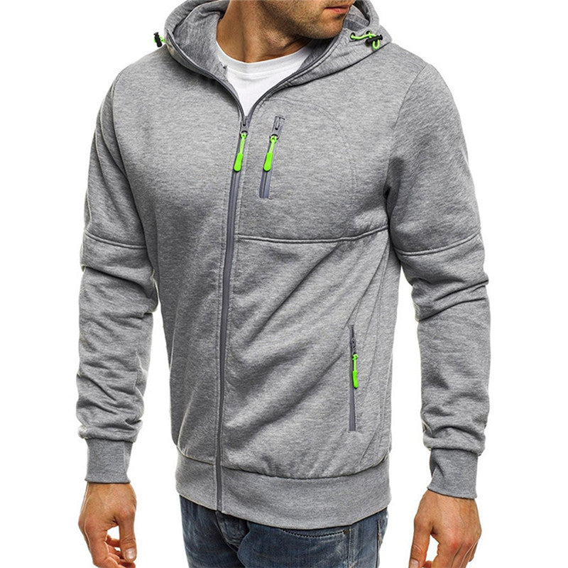 Daniel - Heren hoodie | Capuchon met rits en fleece