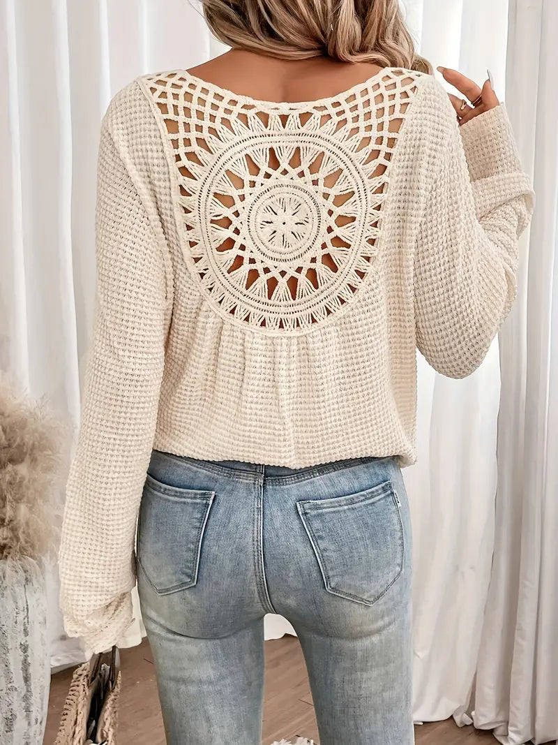 Belen - Elegante blouse in Ibiza-stijl met V-halslijn