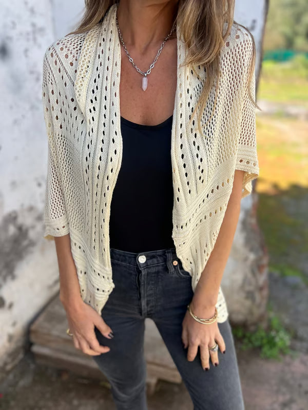 Alithia - licht vestje met halve mouwen