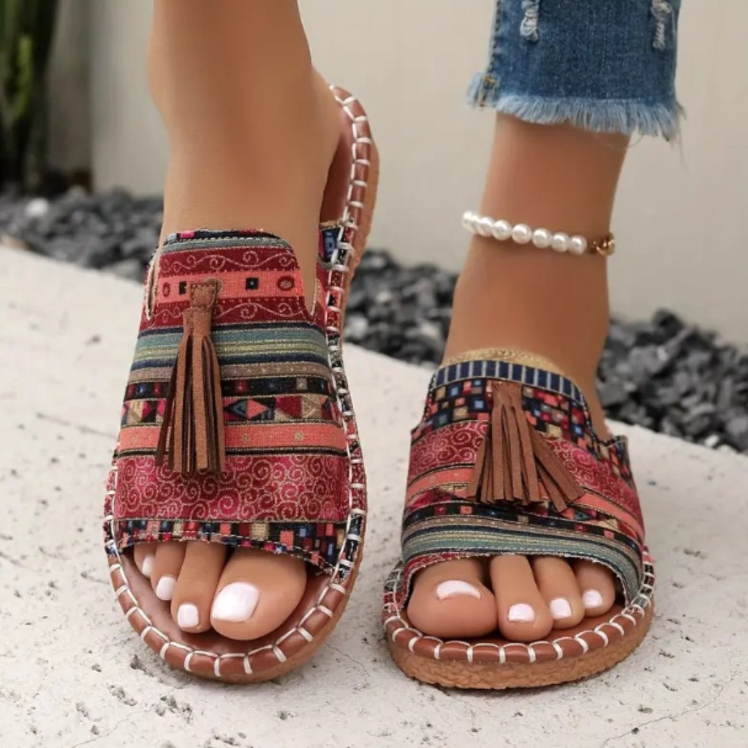 Erythia - Vrouwen platte sandalen me comfortabele zool