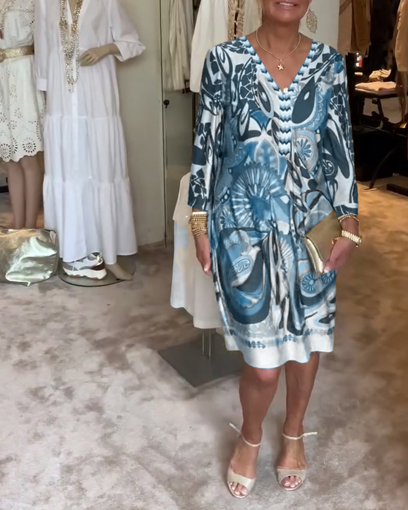 Marianne - Vintage Print Jurk