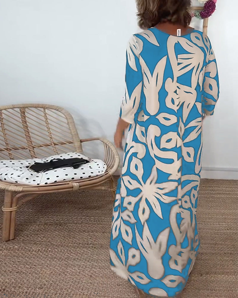 Jewel - Bedrukte stretch jurk