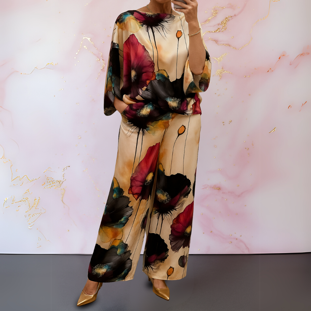 Ysella - Tweedelige damesset met prachtige print