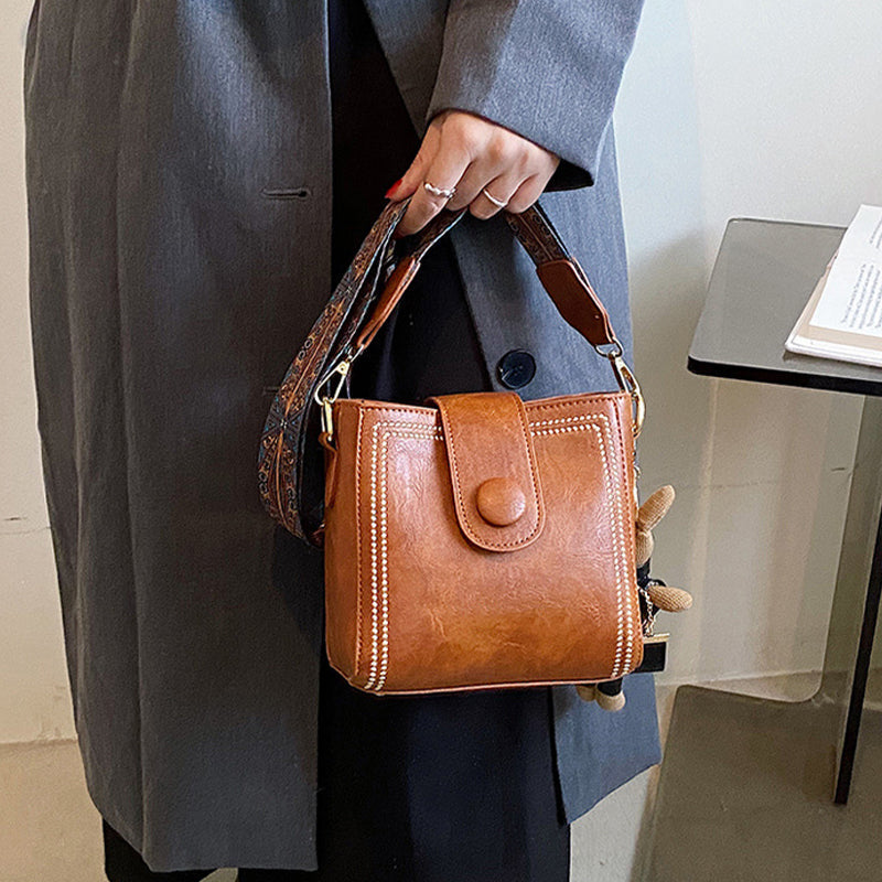 Margriet - Retro Vierkante Tas van Zacht PU voor Dames