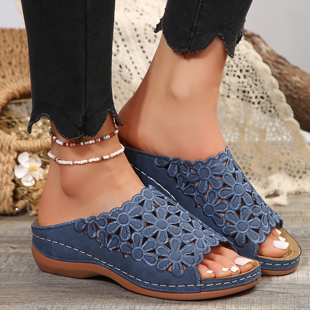 Rowenna - Orthopedische sandalen met sleehak – Ondersteuning, stabiliteit en elegantie voor elke dag