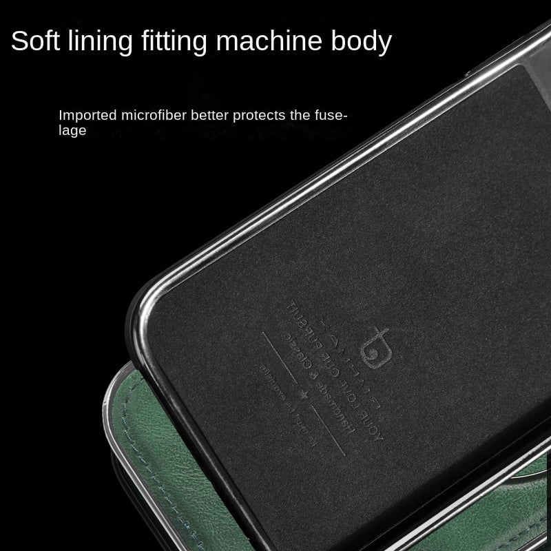 Jalira - Luxe lederen iPhone-hoesje met onzichtbare standaard