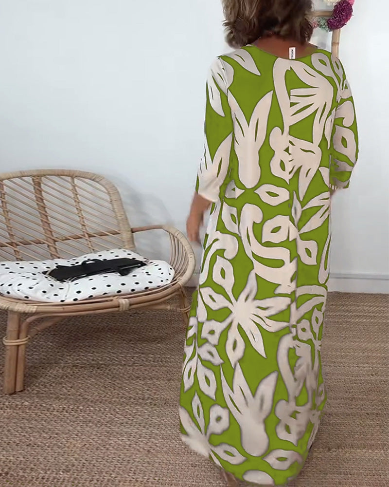 Jewel - Bedrukte stretch jurk